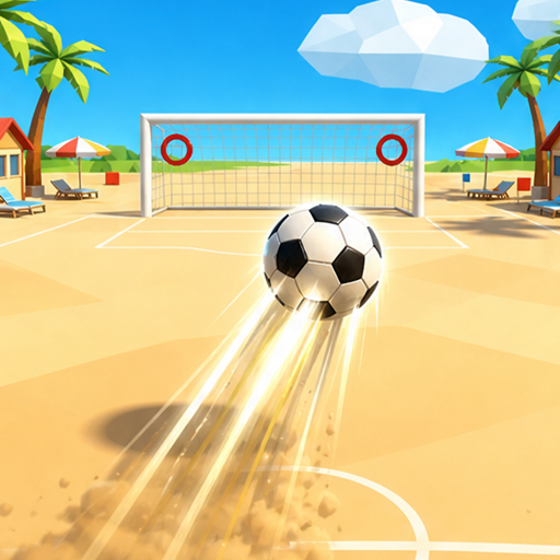 Neon Striker futuristic soccer template on EaseGame